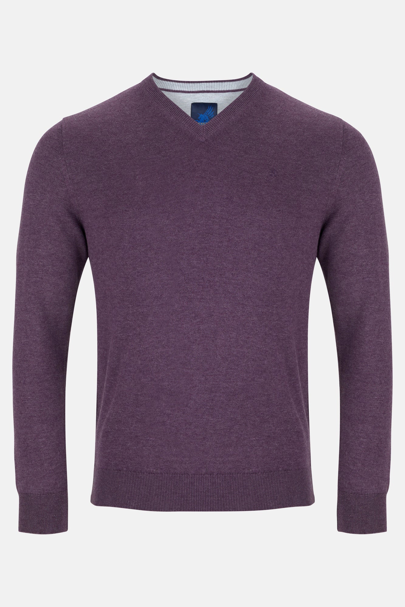 V Neck Plum Sweater