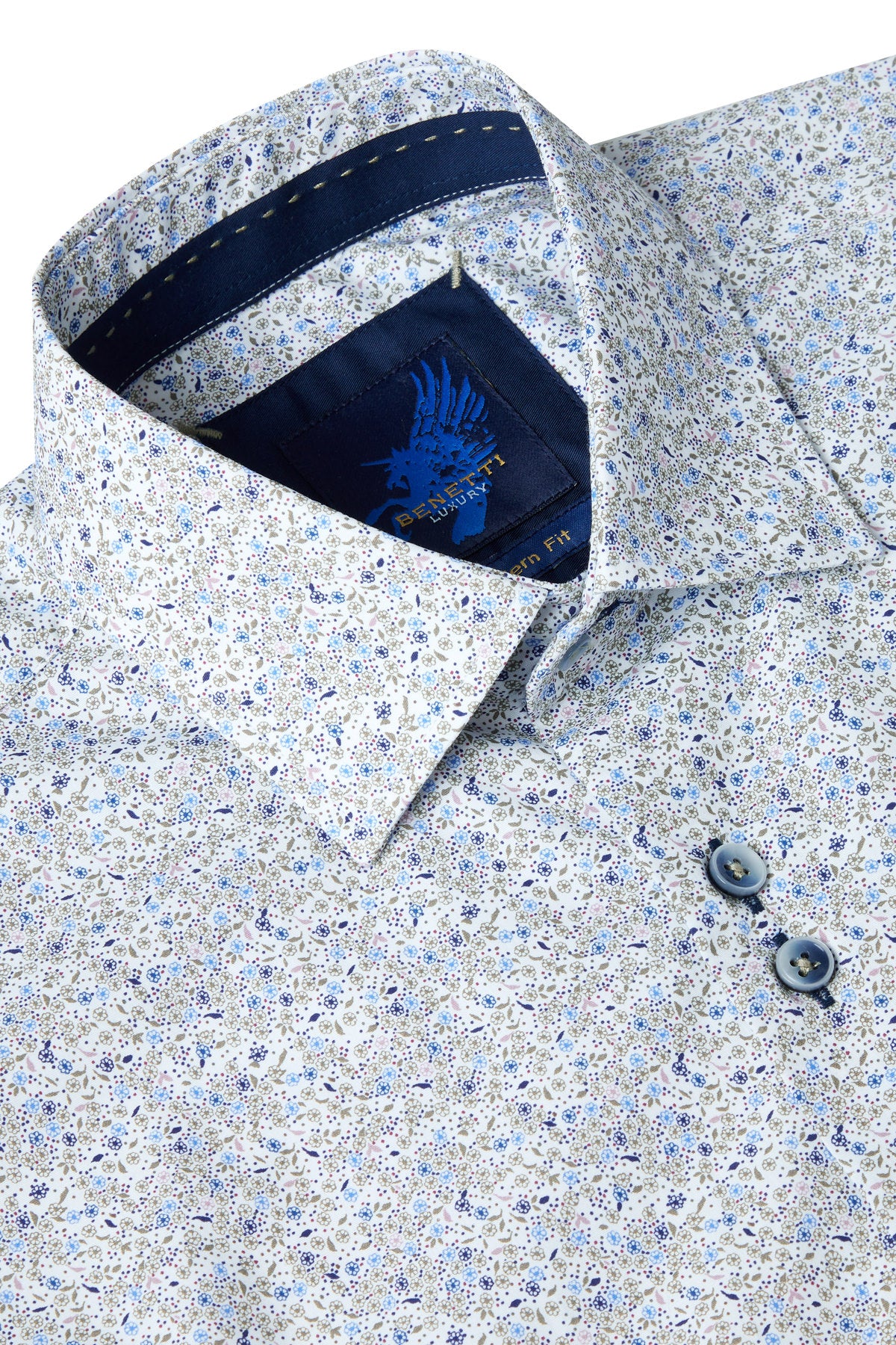 Moscow Olive Shirt By Benetti Menswear