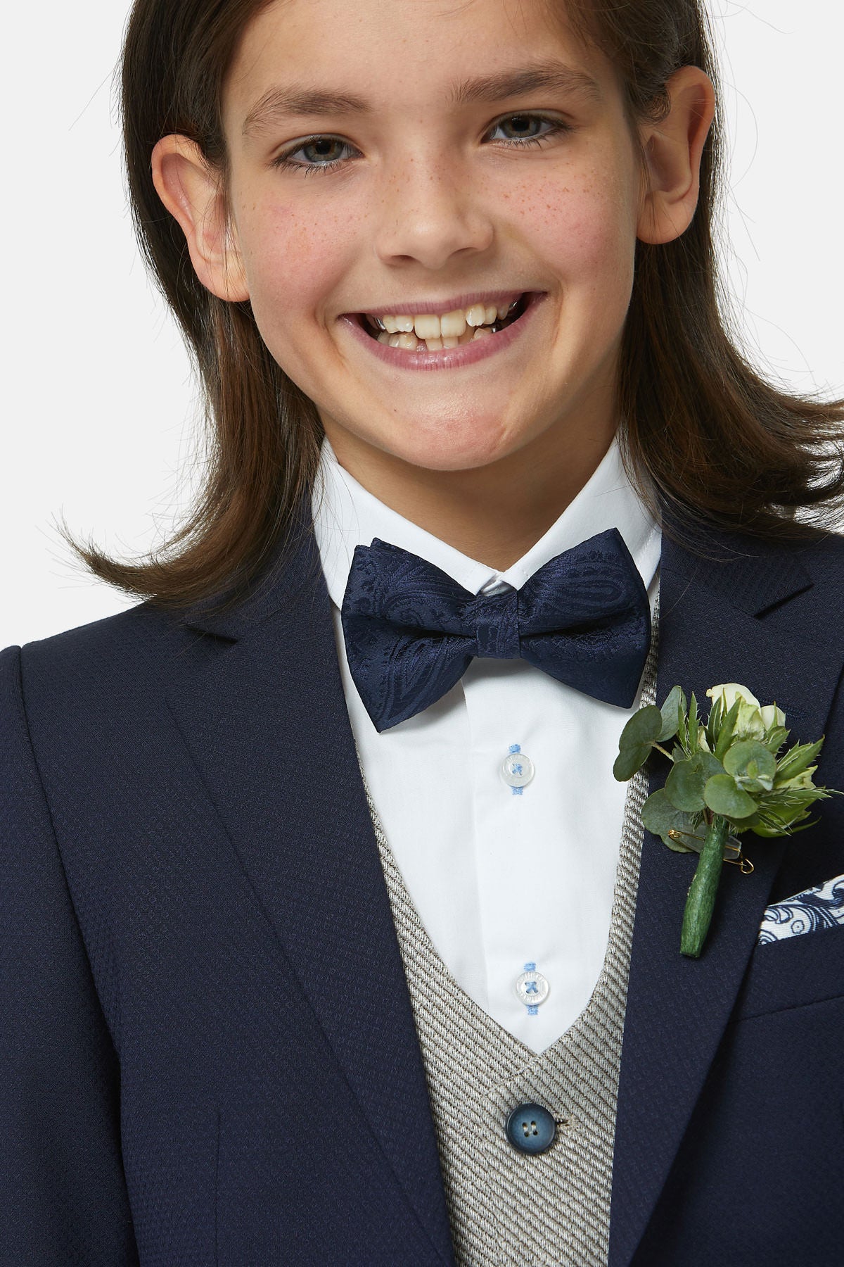 Harold Beige Boys Waistcoat