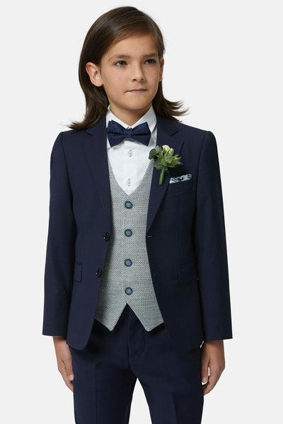 Harold Silver Boys Waistcoat