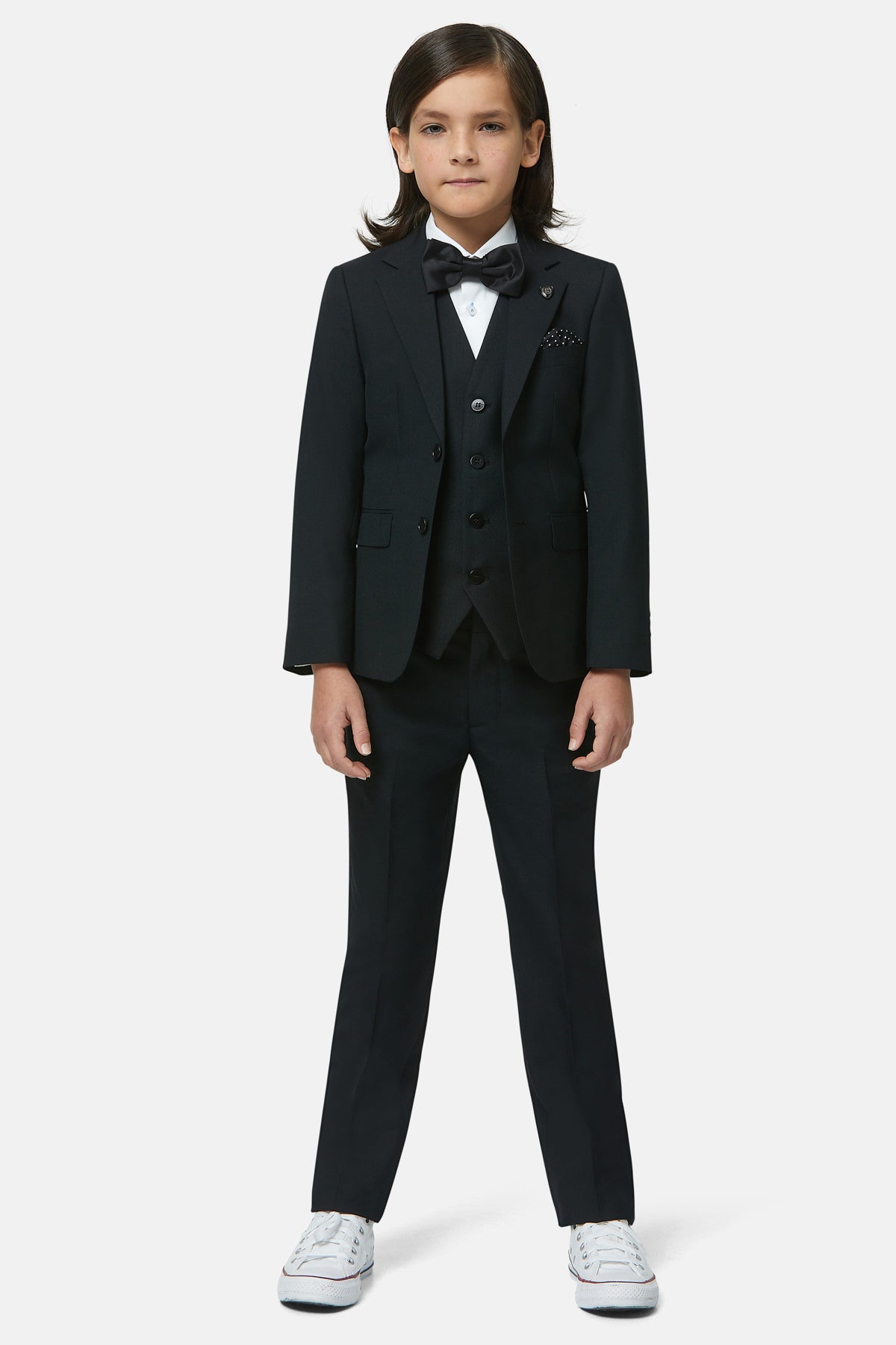 Boys James Black Benetti Suits