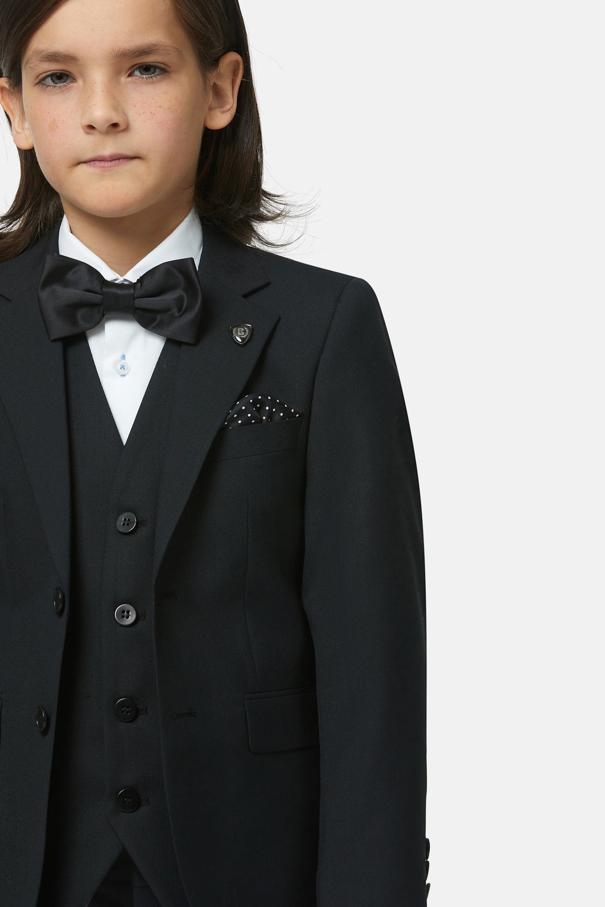 Boys James Black Benetti Suits