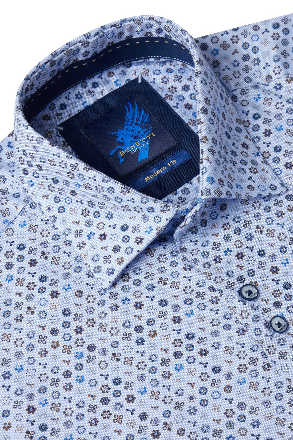London Blue Shirt By Benetti Menswear
