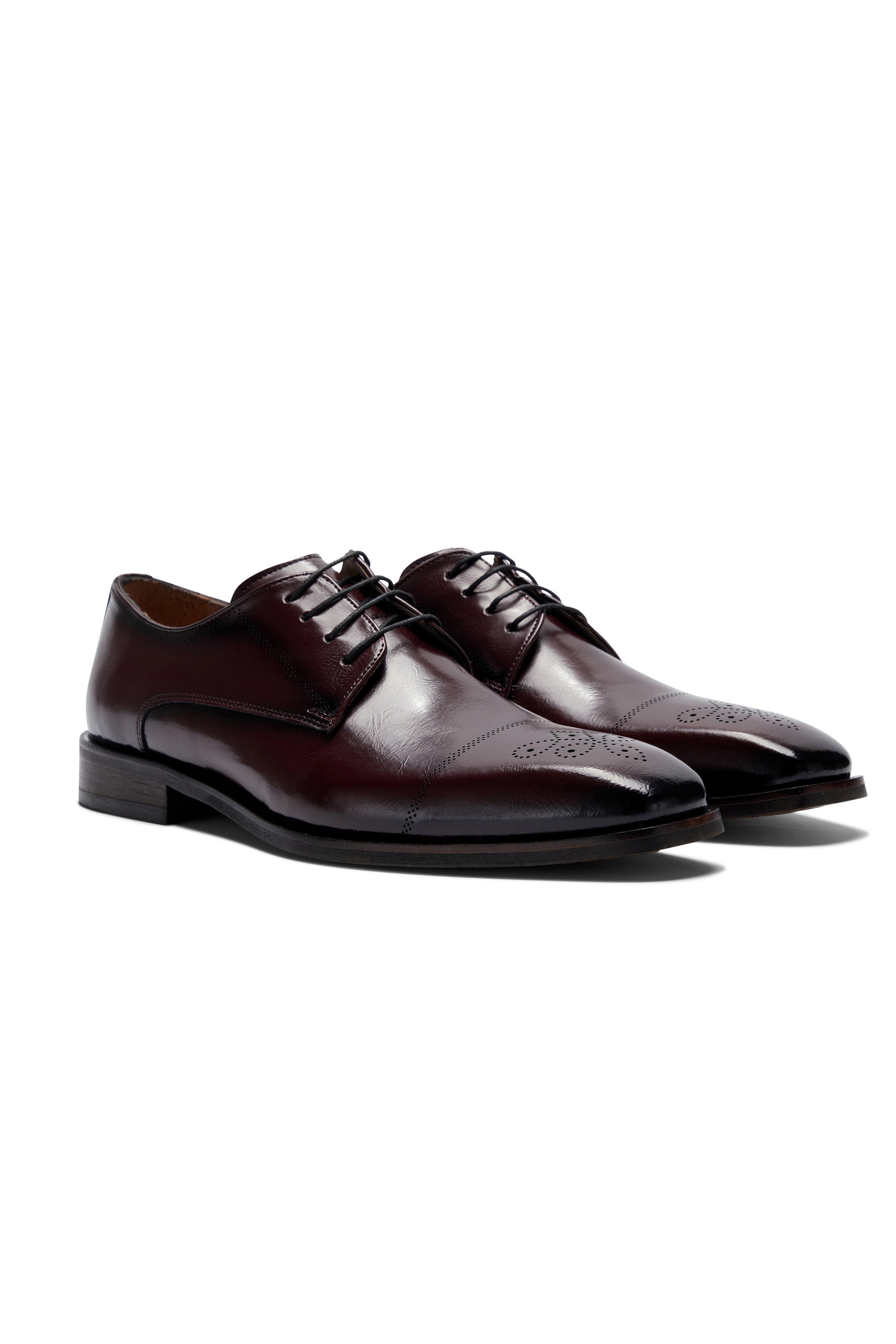 Louis Burgundy Shoe with Benetti Menswear