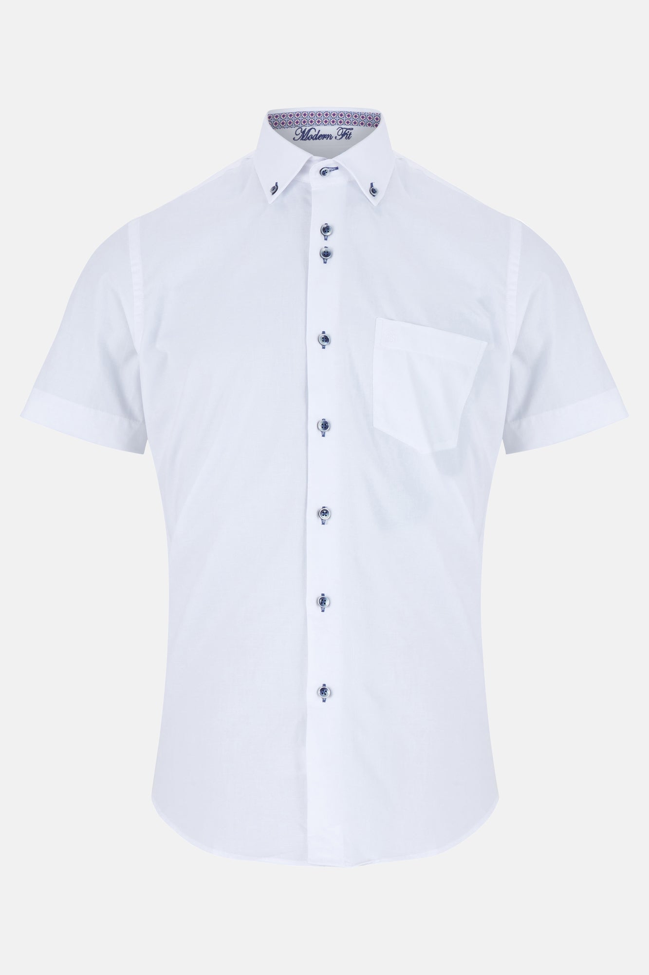 Oxford White Short Sleeve Benetti Shirt