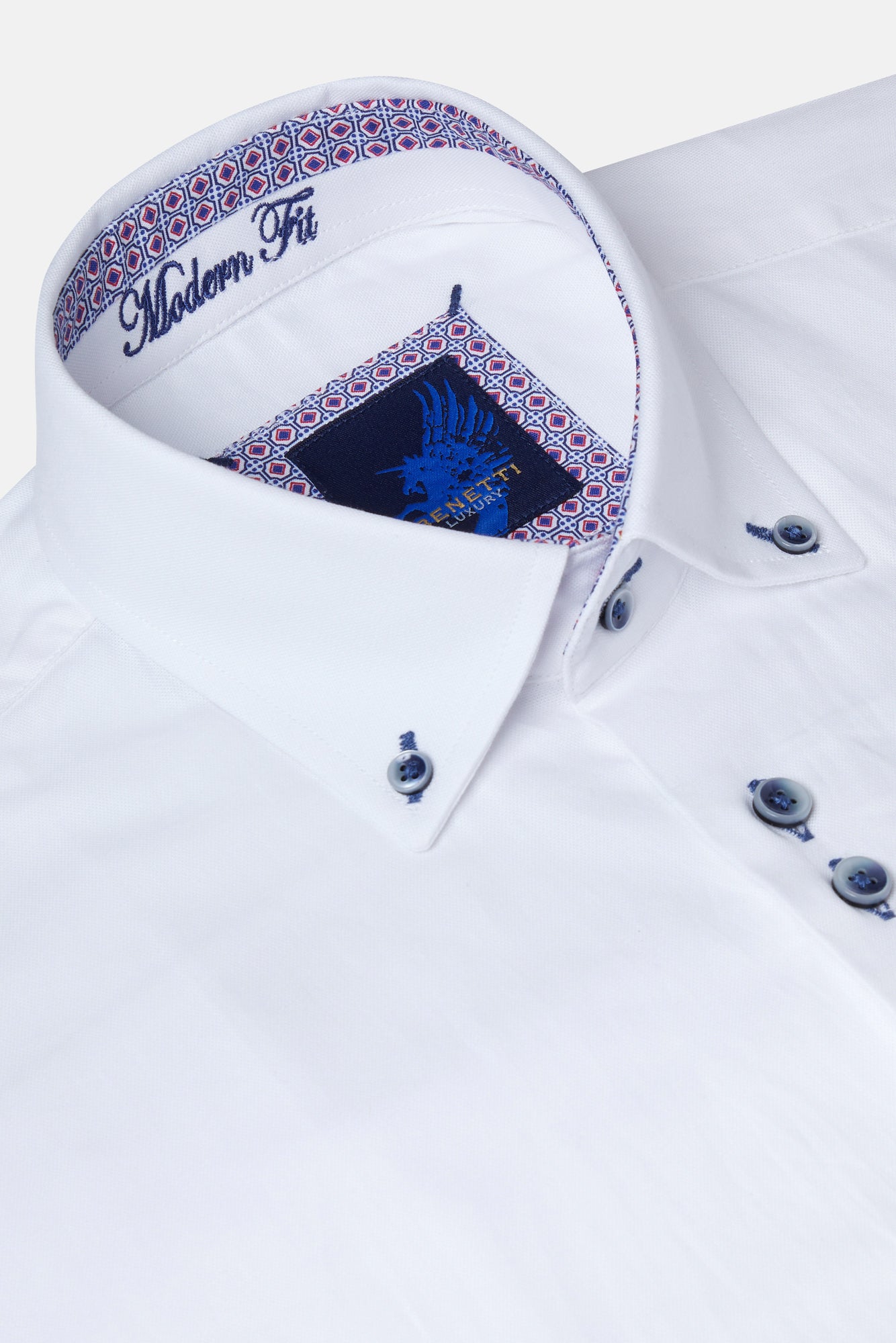 Oxford White Short Sleeve Benetti Shirt