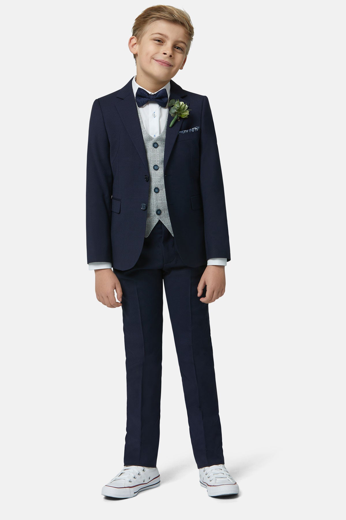 Boys Phillip Silver Waistcoat