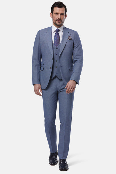 Prague Blue 3 Piece Suit