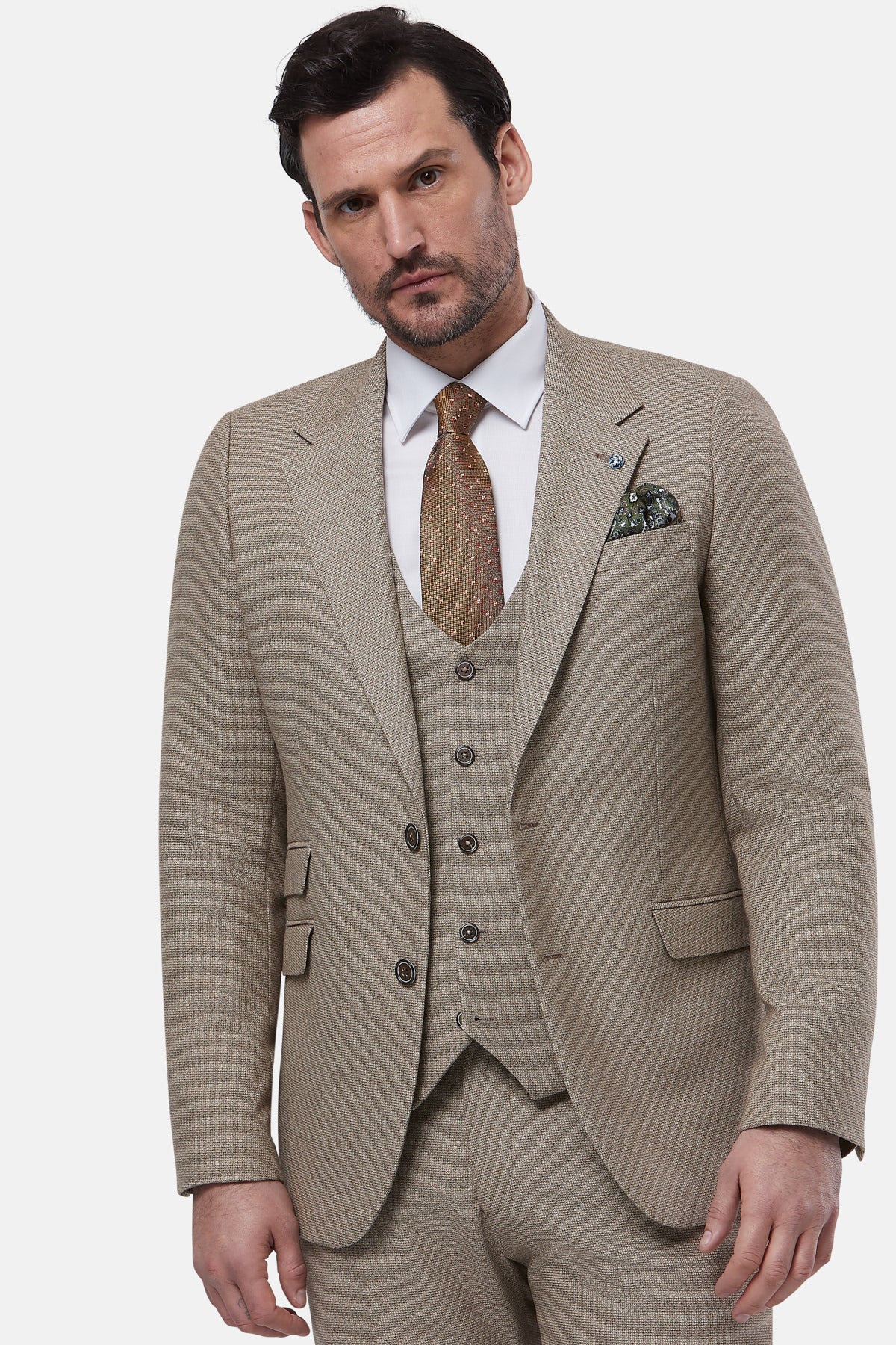 Prague Stone 3 Piece Suit By Benetti Menswear