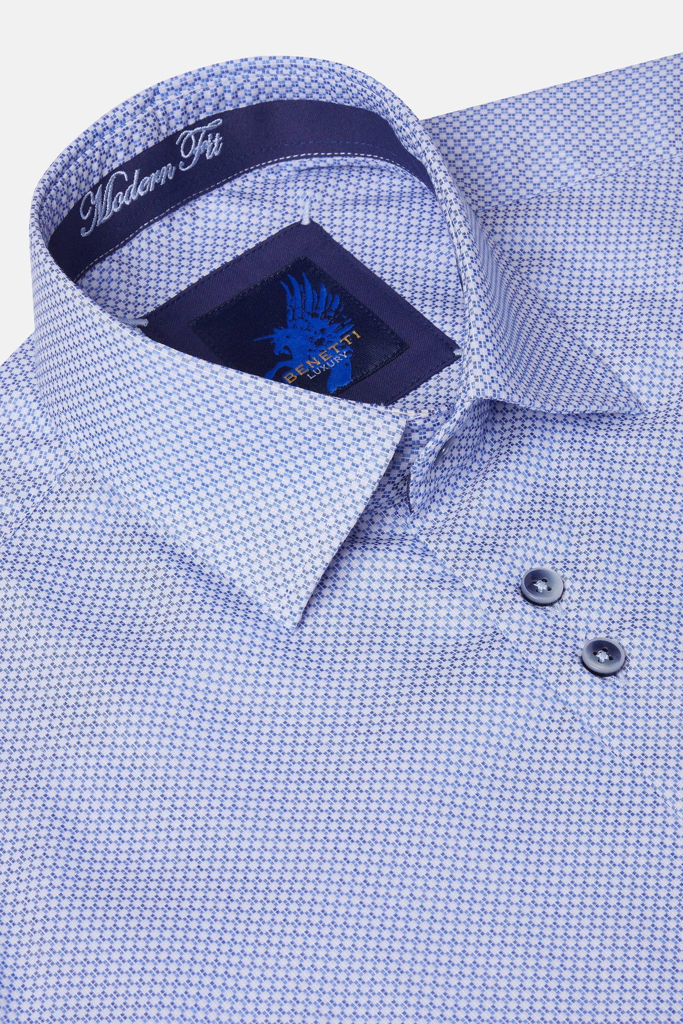 Rega blue Long Sleeve Benetti Shirt