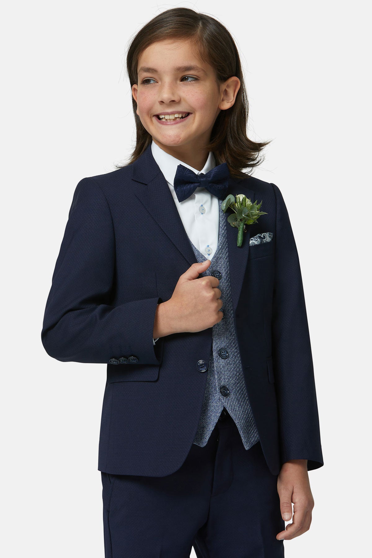 Simon Blue Boys Waistcoat