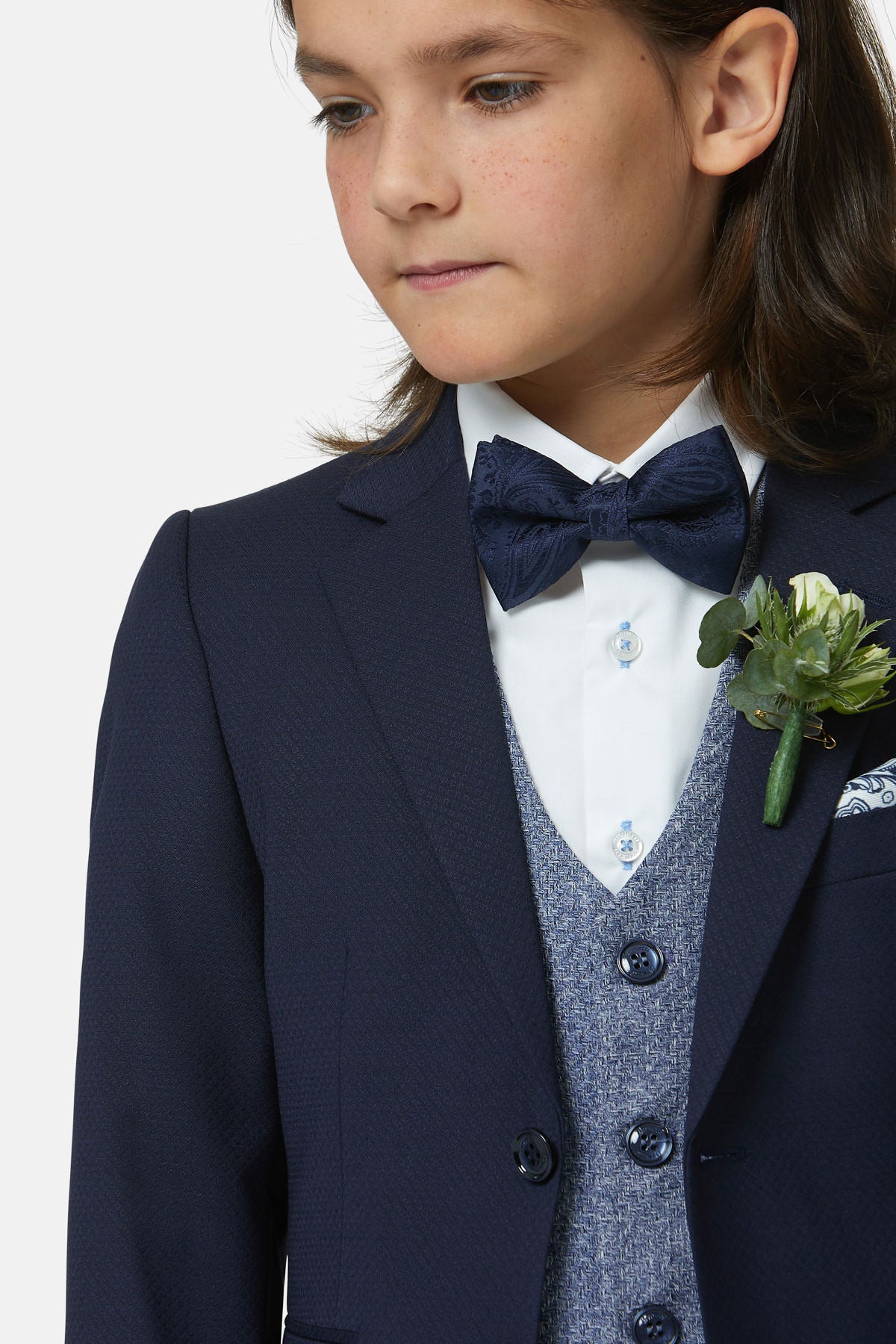 Simon Blue Boys Waistcoat