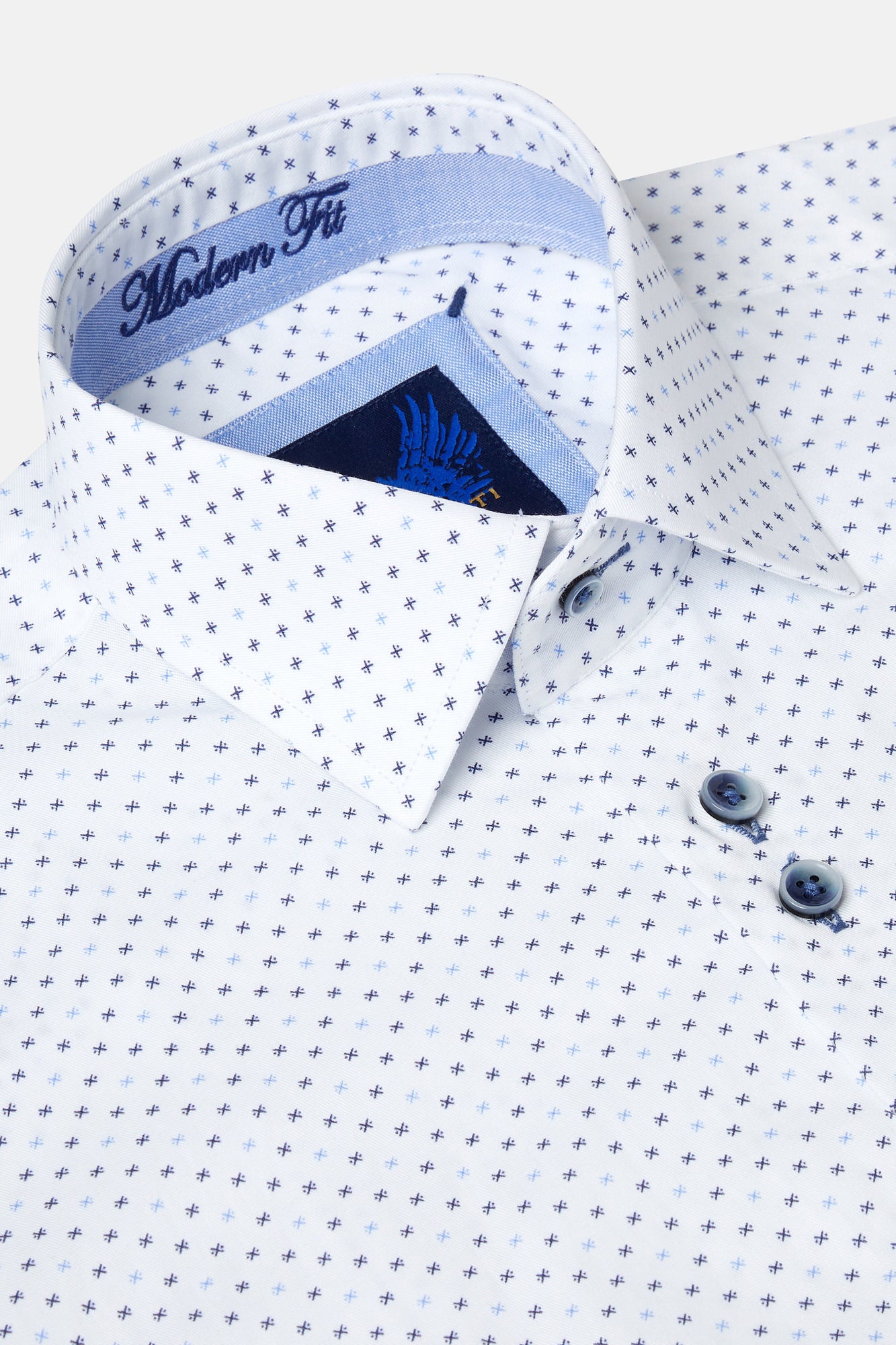 Suva Blue Long Sleeve Benetti Shirt