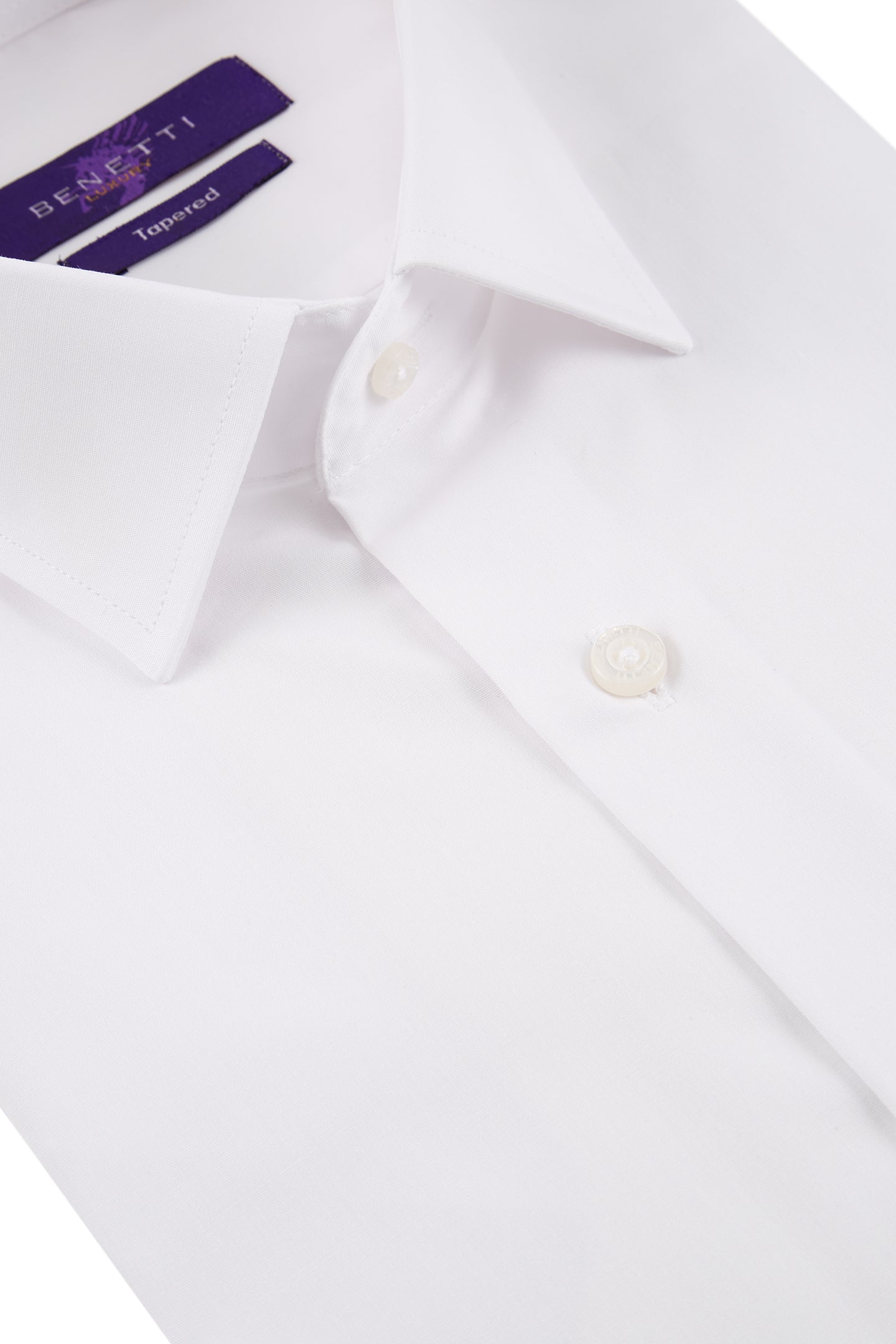 Benetti Double Cuff White Shirt