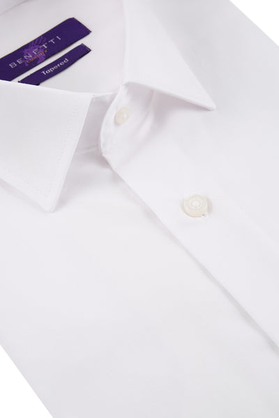 Benetti Double Cuff White Shirt