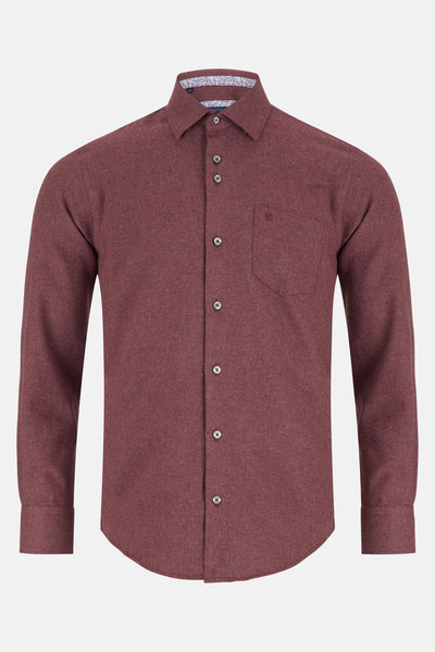 Toyko Bordo Cotton Shirt By Benetti