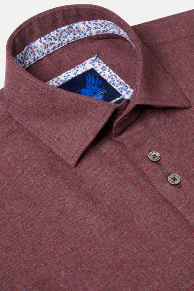 Toyko Bordo Cotton Shirt By Benetti