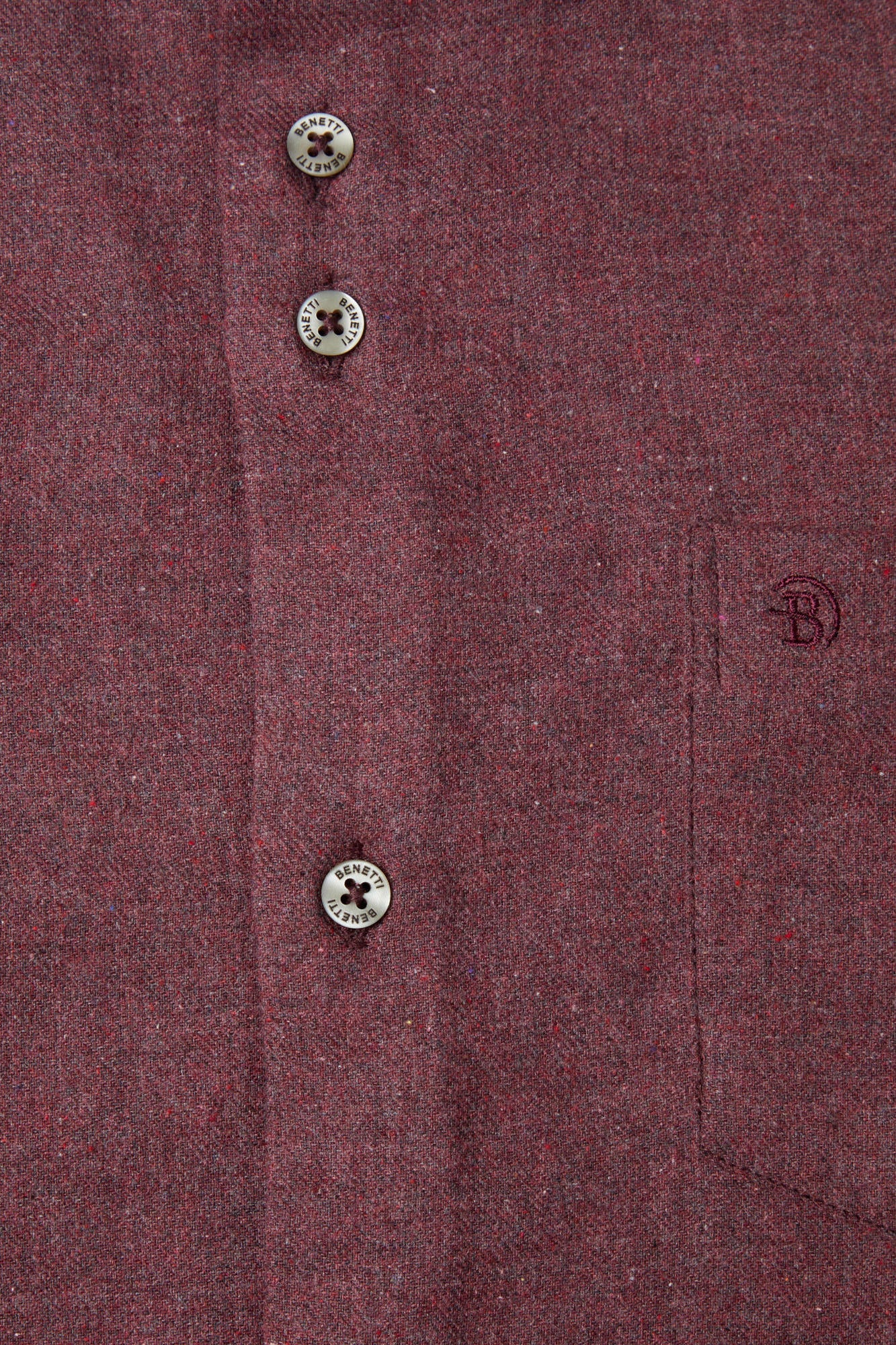 Toyko Bordo Cotton Shirt By Benetti