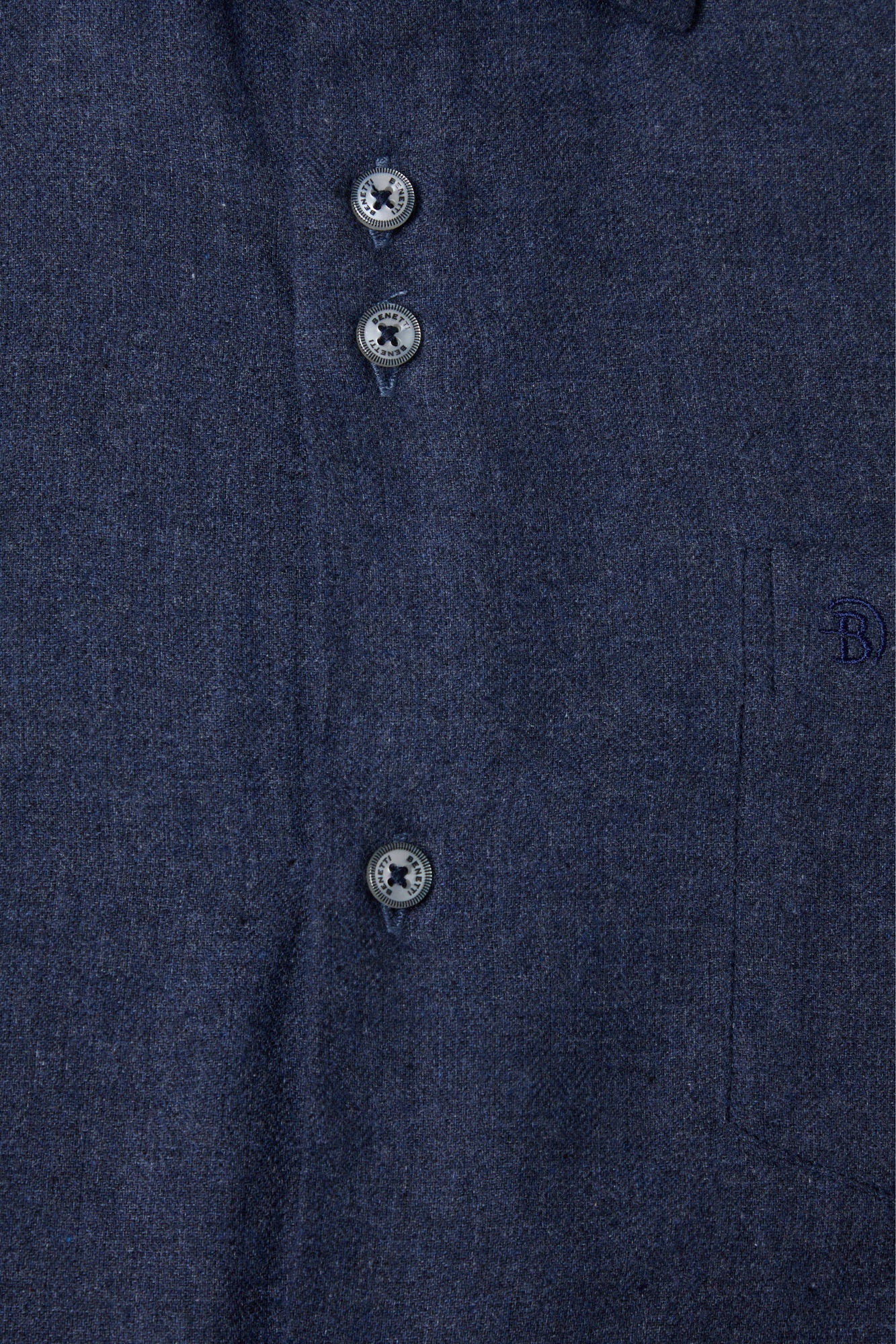 Toyko Indigo Cotton Shirt By Benetti