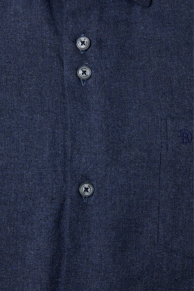 Toyko Indigo Cotton Shirt By Benetti