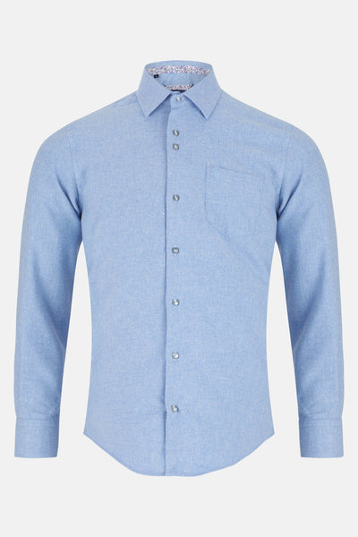 Toyko Sky Cotton Shirt By Benetti Menswear
