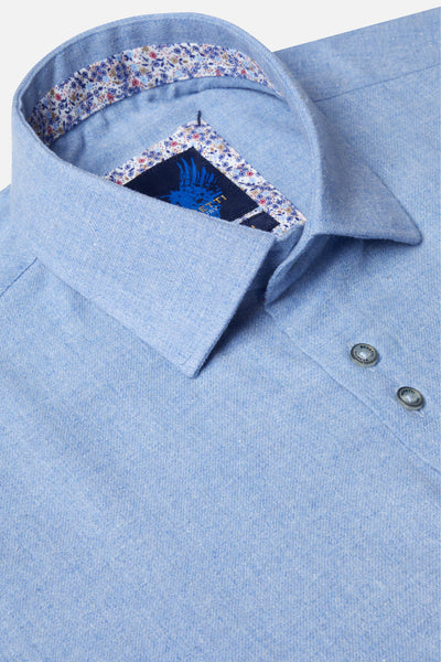 Toyko Sky Cotton Shirt By Benetti Menswear