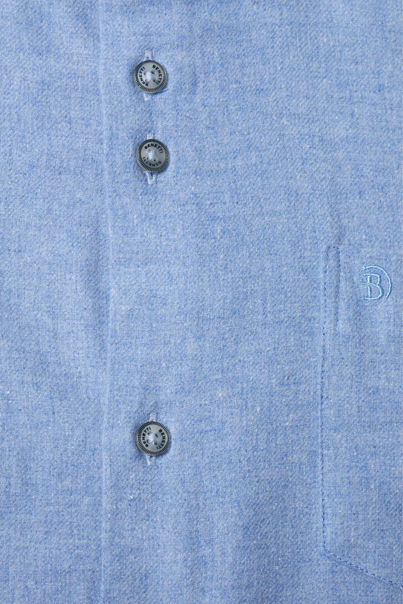 Toyko Sky Cotton Shirt By Benetti Menswear