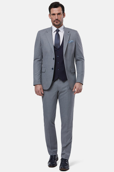 Zagreb Silver 3 Piece Suit