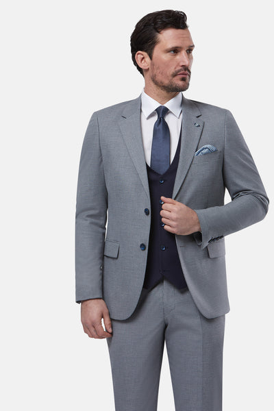 Zagreb Silver 3 Piece Suit By Benetti Menswear