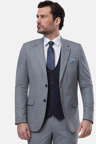 Zagreb Silver 3 Piece Suit By Benetti Menswear