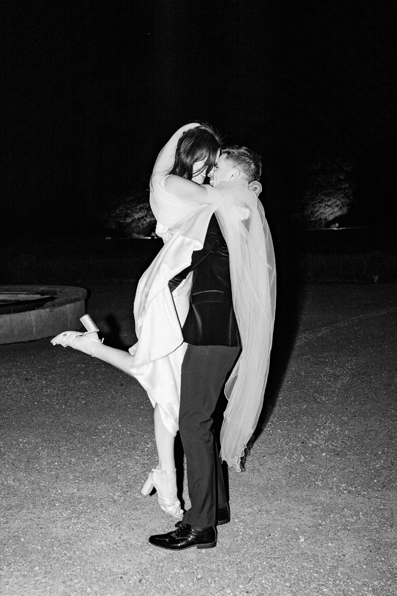 Alana Cadogan Wedding wearing Benetti Menswear 