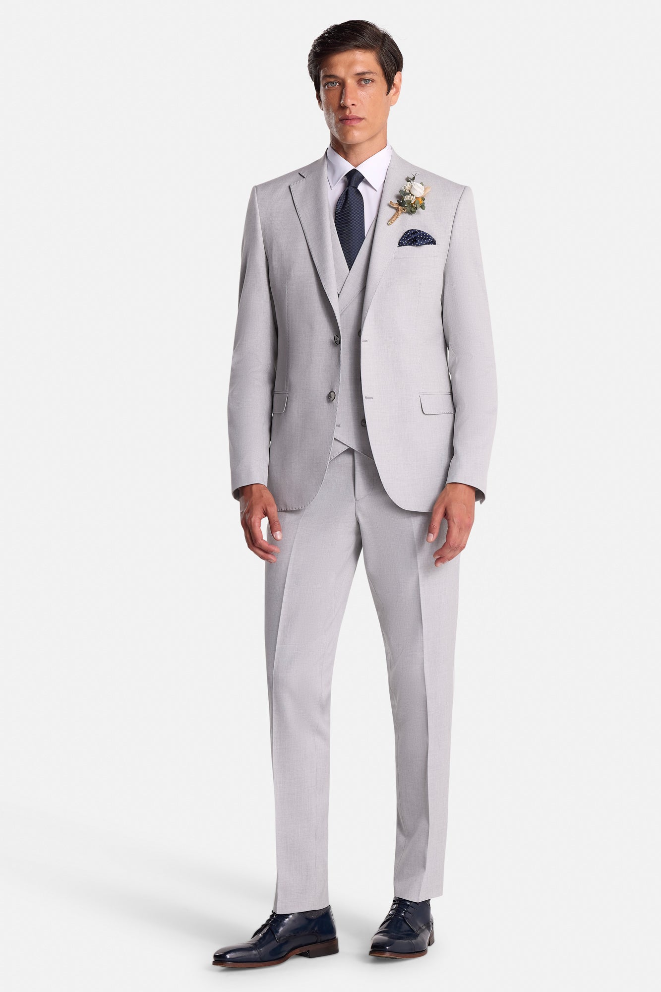 Albert Silver 3 Piece Suit 