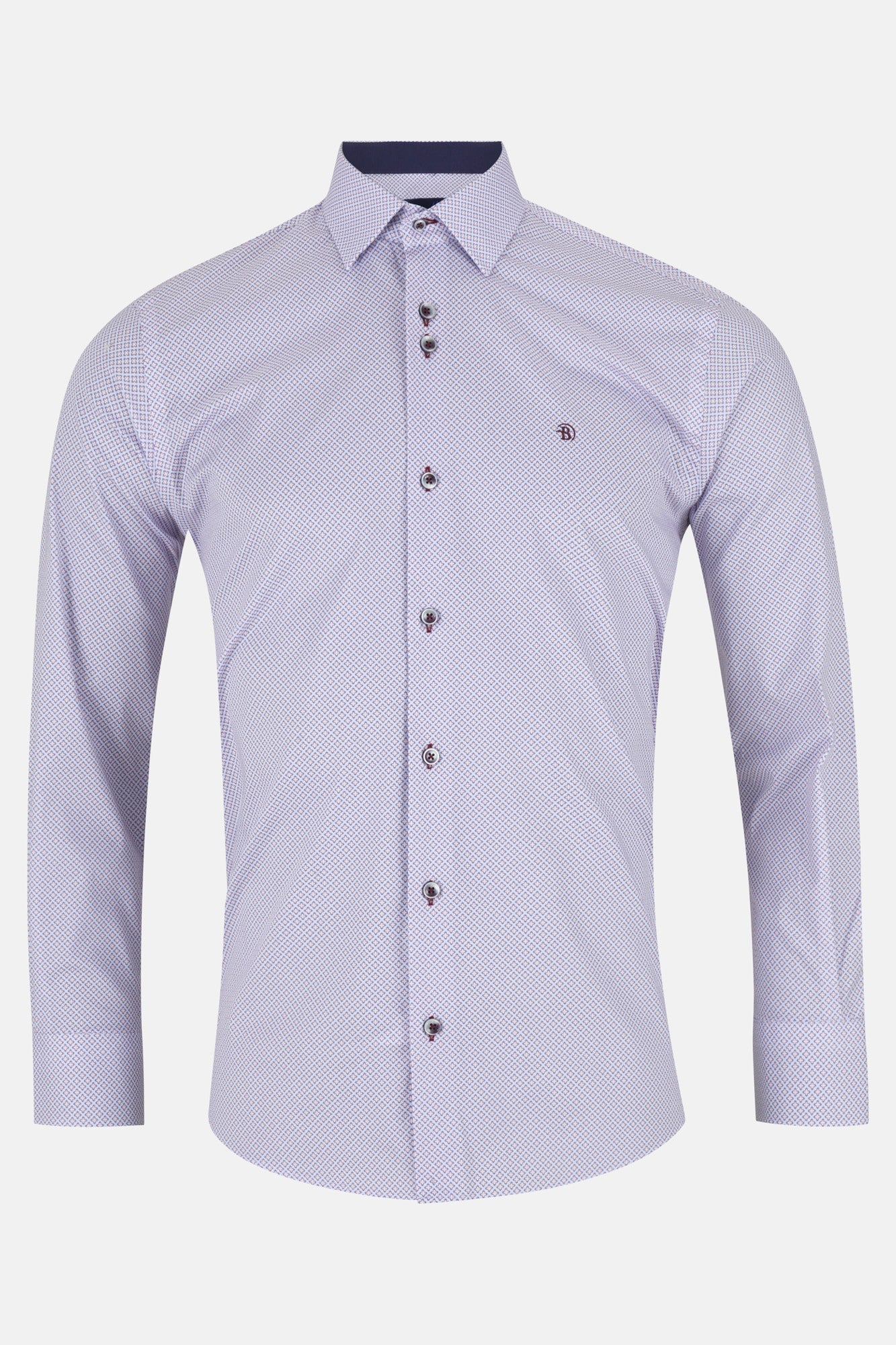 Baker Red Long Sleeve Shirt By Benetti Menswear 