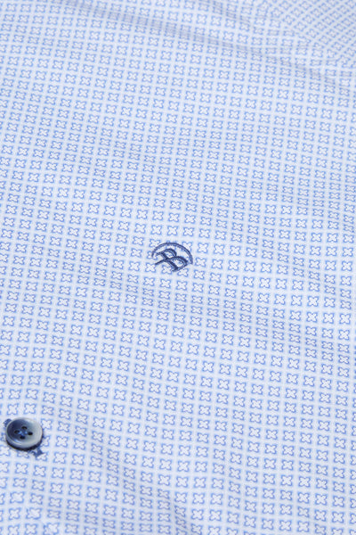 Barker Blue Short Sleeved Shirt By Benetti Menswear
