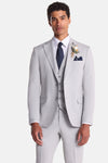 Albert Silver 3 Piece Suit