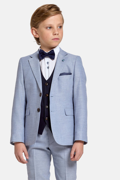 Boys Nicky Blue 3PC Benetti Suit