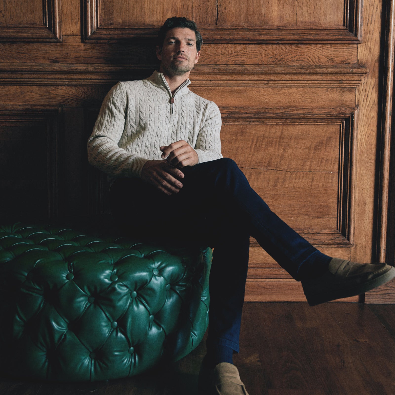 Benetti Menswear Cable Knit Autumn Winter 2025 