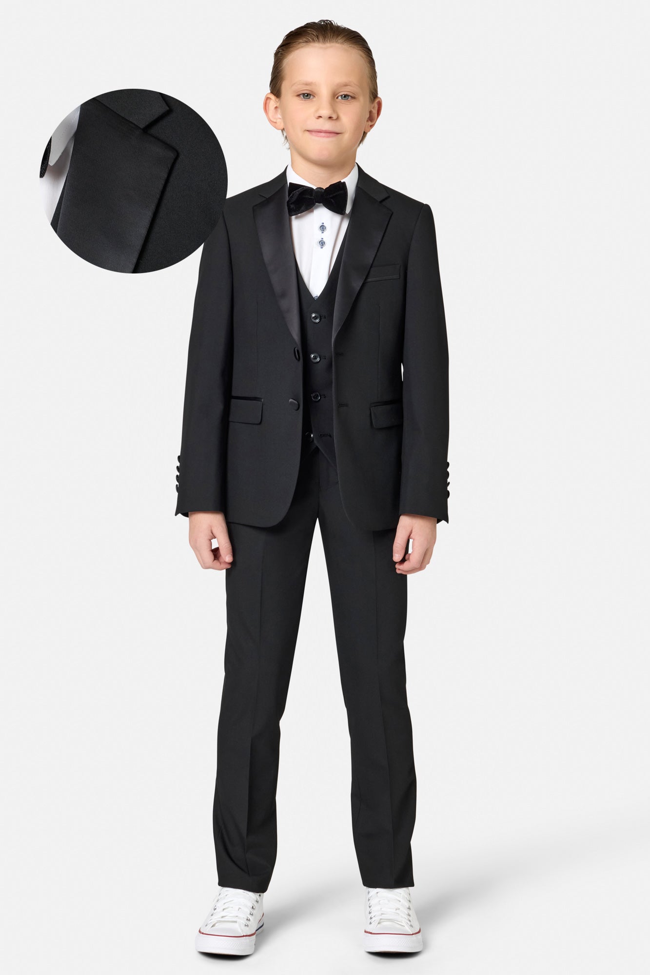 Boys Carnaby Black Tuxedo 3 Piece