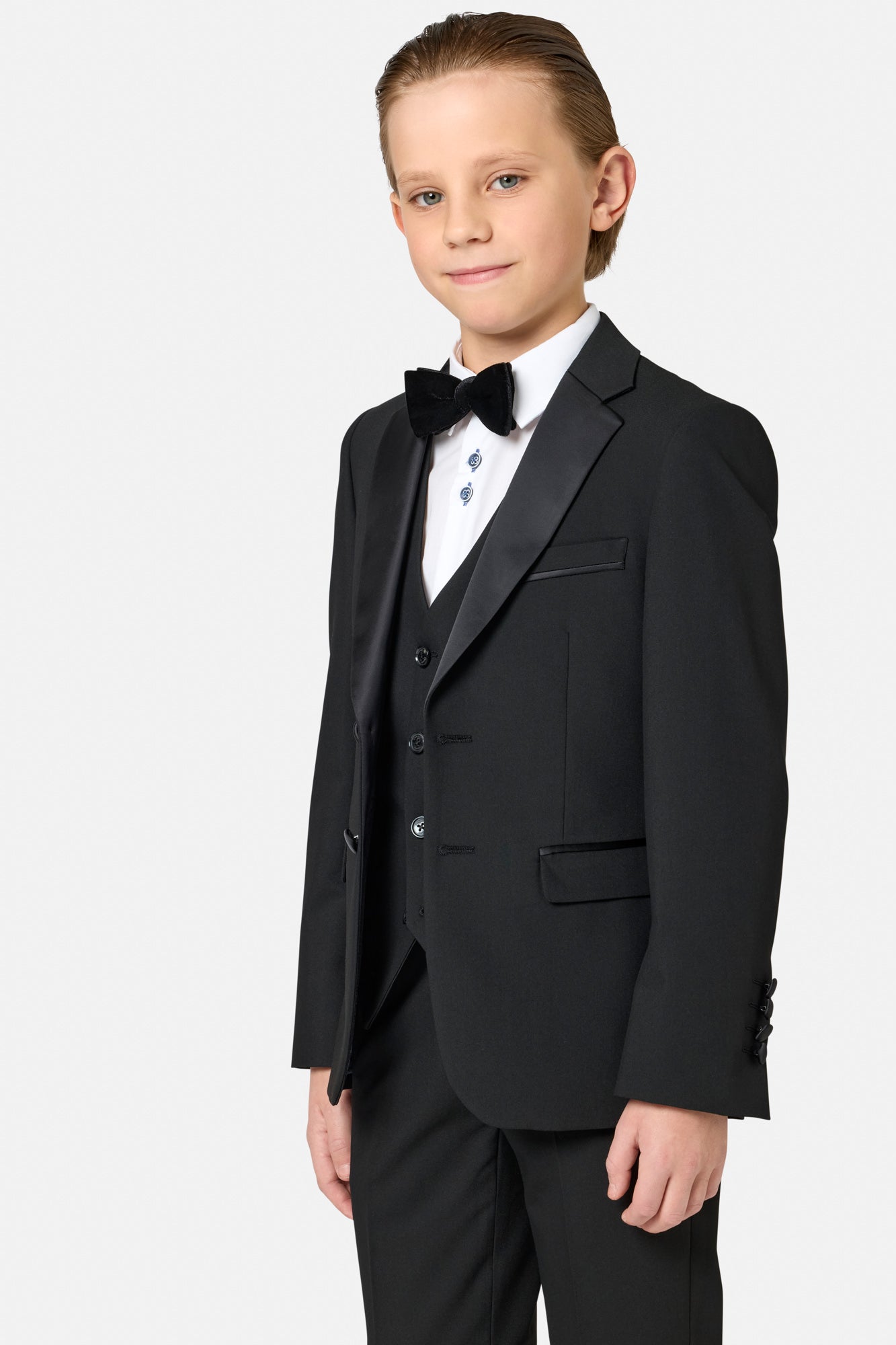 Boys Carnaby Black Tuxedo 3 Piece