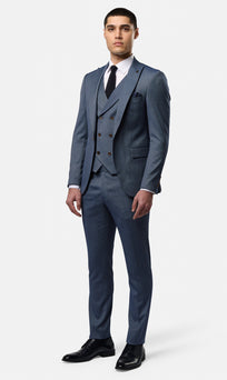 Cian Blue 3pc Slim Fit Suit 01 