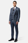 Cian Blue 3pc Slim Fit Suit 01