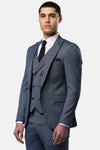 Cian Blue 3pc Slim Fit Suit 01