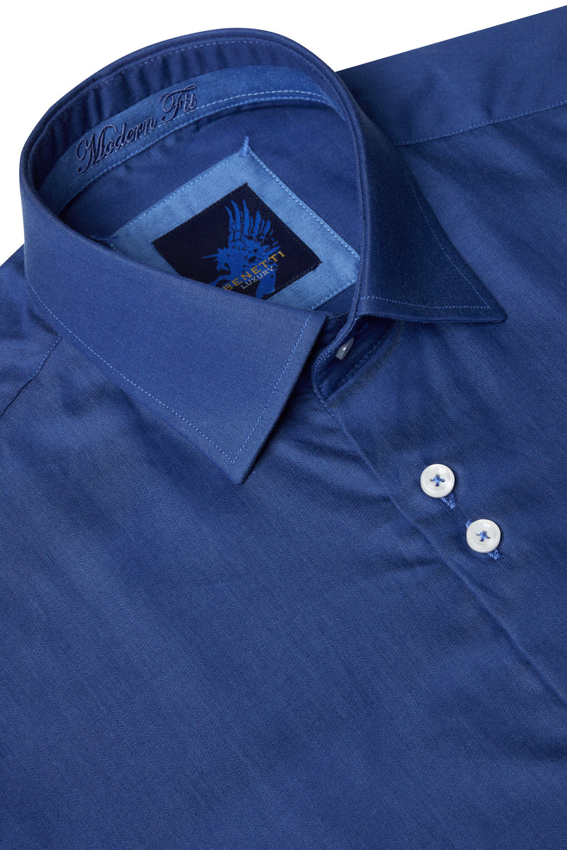 Denim Smoke Shirt By Benetti Menswear 