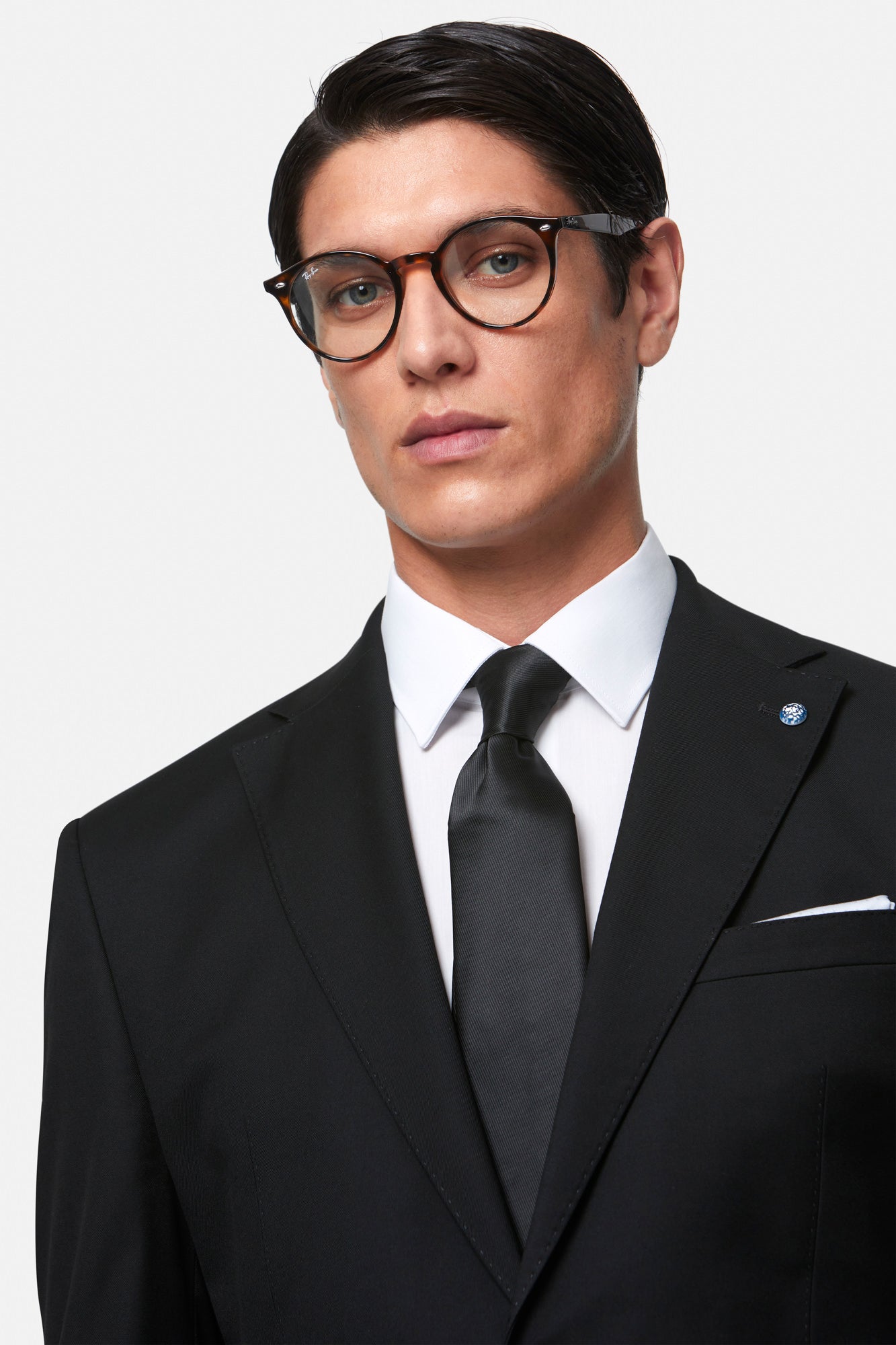 Edina 2PC Black Suit By Benetti Menswear 
