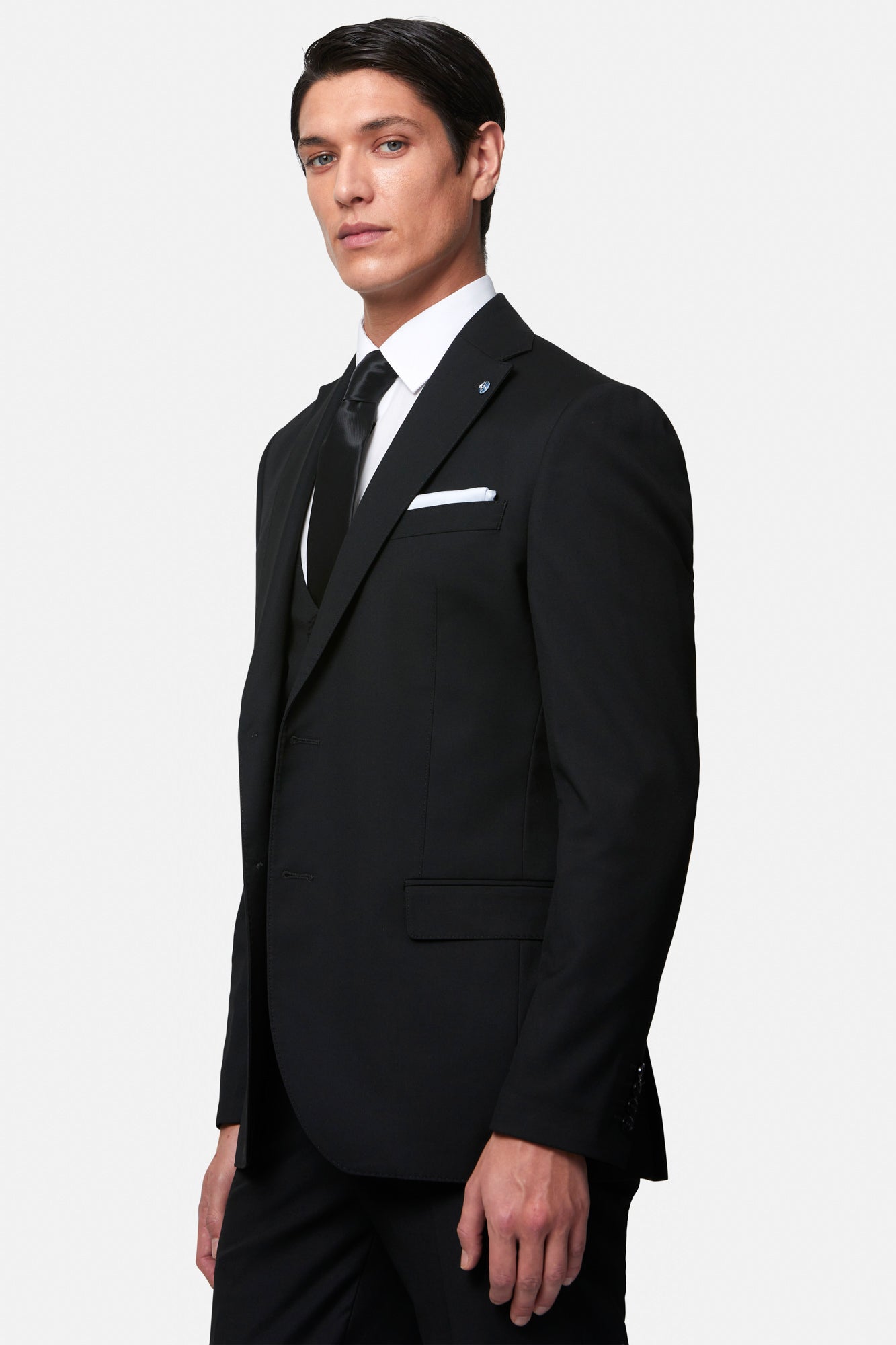Edina 3pc Black Suit By Benetti Menswear 