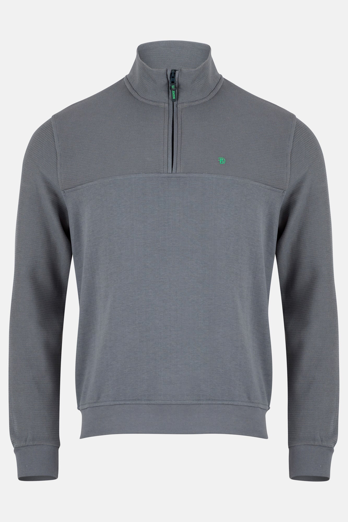 Erol Grey Qtr Zip By Benetti Menswear 