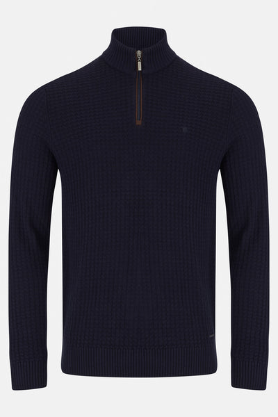 Gordon Qtr Zip Navy