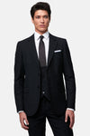James Black Suit with Scoop Waistcoat
