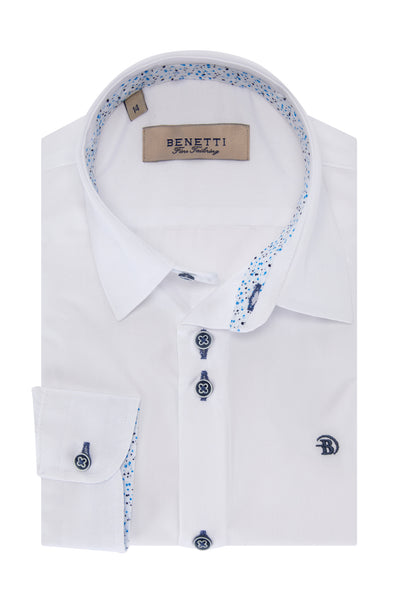 Benetti Boys Leo White Shirt