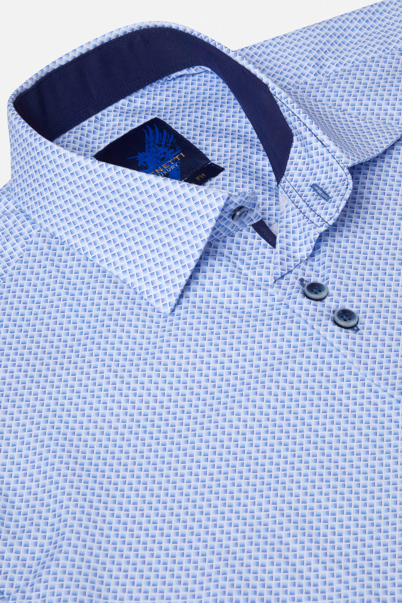 Luke Blue S/S Shirt By Benetti Menswear 